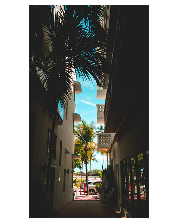 Miami Beach Art Deco Photography Wall Art Print Framed Color