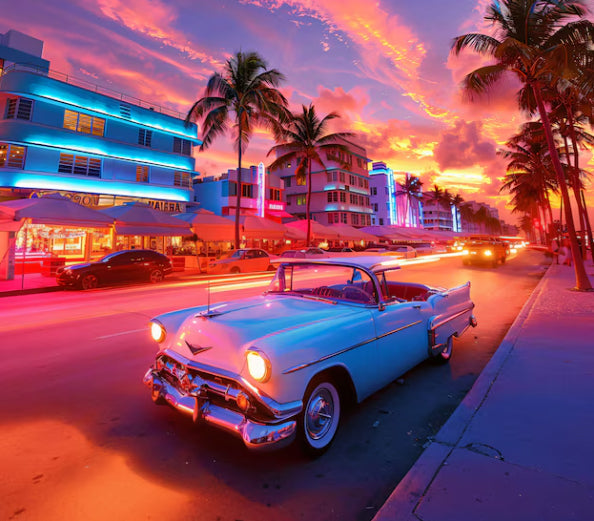 Miami Beach Photoshoot for you and your family -  Ocean Drive - Espanyola way